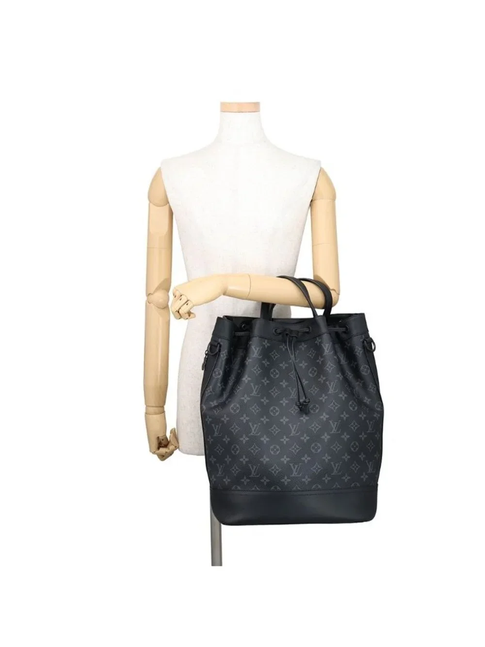 Louis Vuitton Shoulder Bag Monogram Eclipse Maxi Noe Sling Black